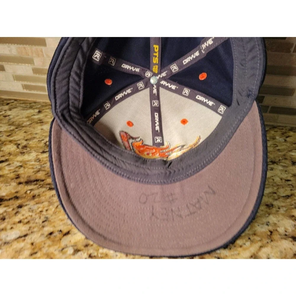 Richardson Dryve Hat Navy Blue Baseball Cap Embroidered Logo Fitted Small-Medium - Picture 11 of 14